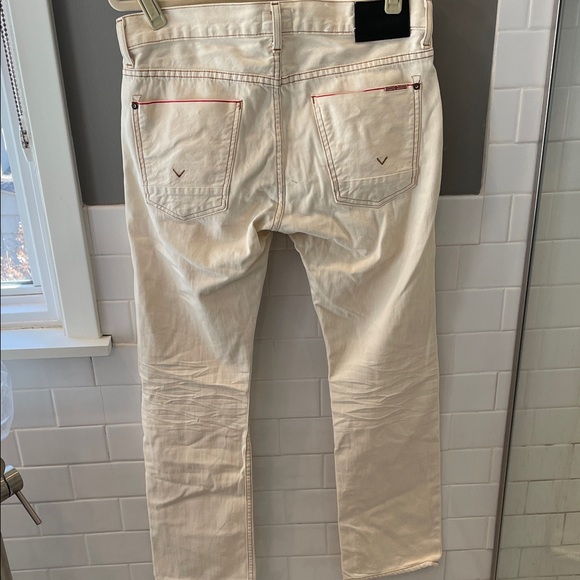 Hudson Jeans Slim Straight in Cream - Picture 3 of 6